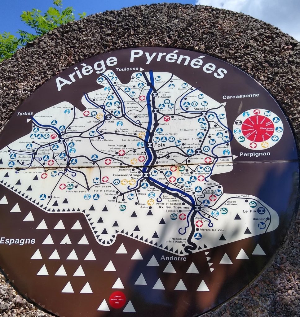 Map of the Ariege